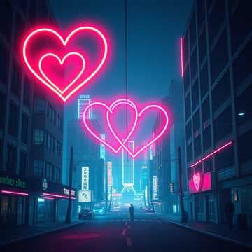 Neon Hearts Beat Slow