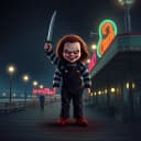 Chucky y la estrella en Myrtle Beach