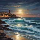 Молния в ночи