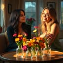 Цветы в горшках семьи