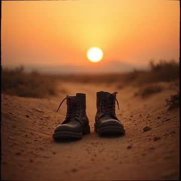 Worn Leather Boots