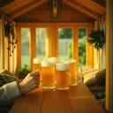 Stammtisch Gartenhütte lecker Bierchen 