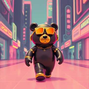 Boujee Bear  born to live 
