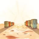 Blood Moon Ritual in the Dark Savannah