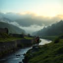 En Tierras de Asturias. Autor :A.A.Mc.V