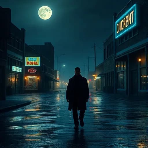 Midnight River in a Broken Town